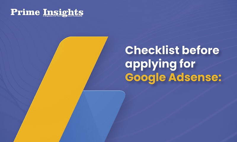 Checklist Before Applying For Google Adsense