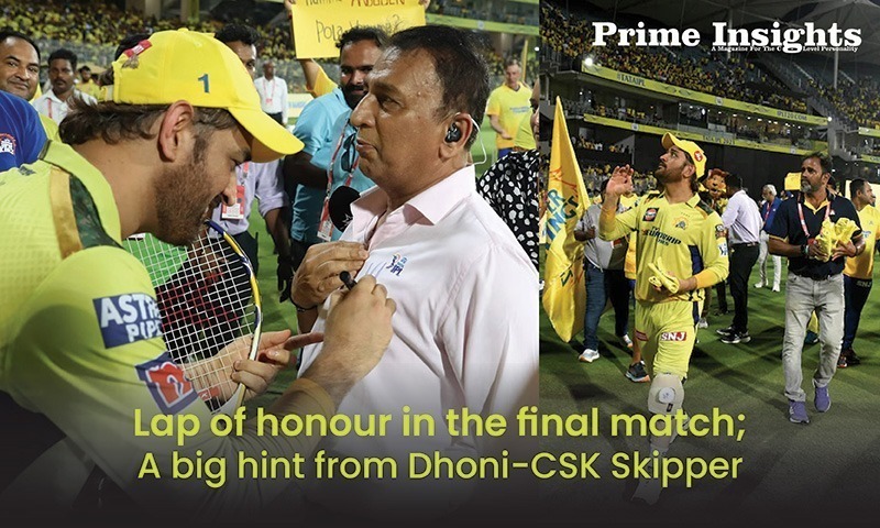 In CSK’s final home game, CSK skipper MS Dhoni did a special lap of honour in the IPL 2023 season. According to the article reported on NDTV Sports Desk, he also gave away artifacts, giving a huge indication amid the rumor surrounding his future.