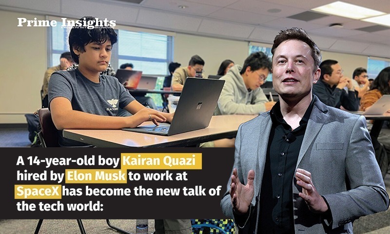 A 14-Year-Old Boy Kairan Quazi Hired By Elon Musk To Work At SpaceX Has Become The New Talk Of The Tech World