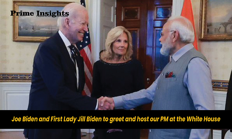 Joe Biden and First Lady Jill Biden to greet and host our PM at the White House