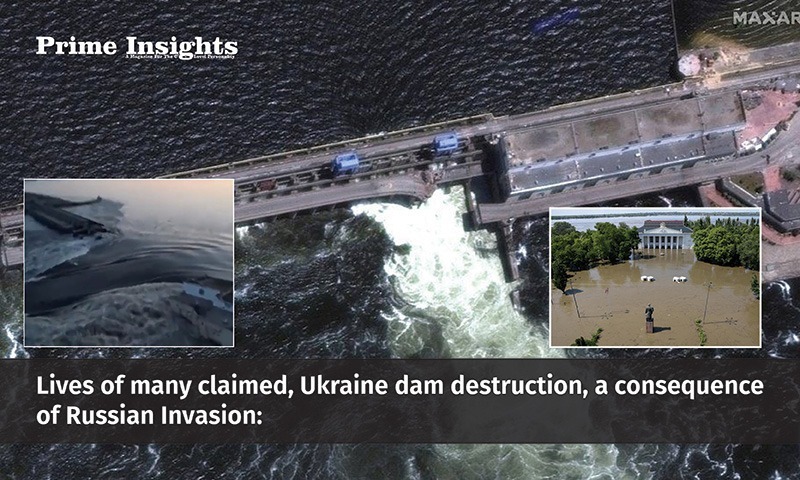 Lives Of Many Claimed, Ukraine Dam Destruction, A Consequence Of Russian Invasion