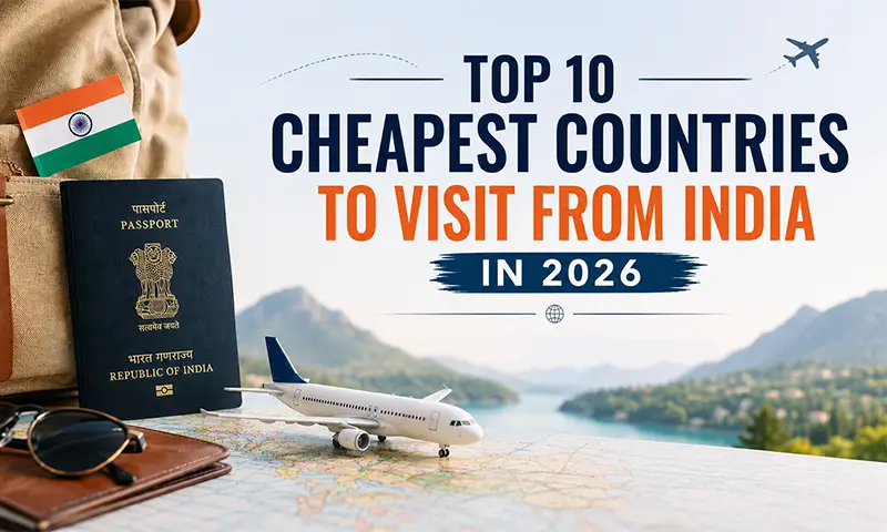 Top 10 Cheapest Countries to Visit from India in 2026 Cheapest countries to visit from India in 2026