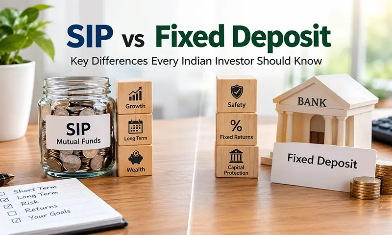SIP vs Fixed Deposit: Key Differences Every Indian Investor Should Know SIP vs Fixed Deposit